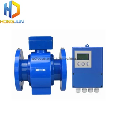 Débitmètre électromagnétique de type à distance d'acide de haute précision avec émetteur